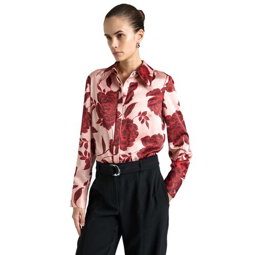Cue Amour Floral Pleat Back Shirt